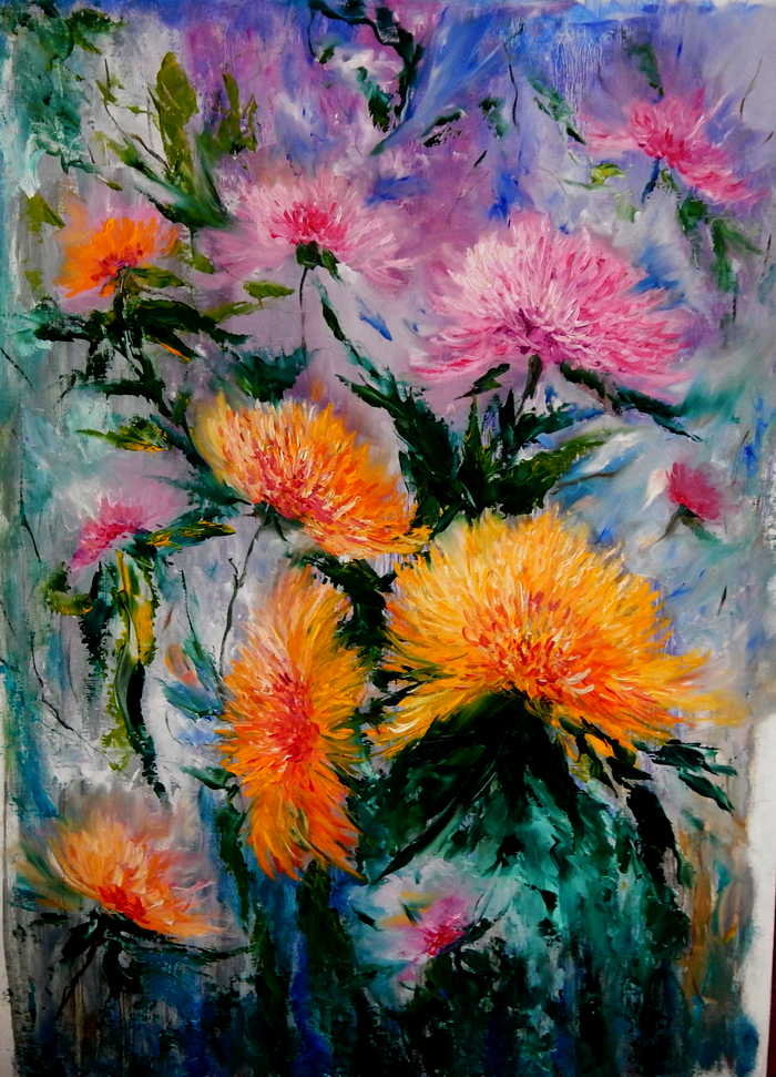 Irel Shulzhenko. Chrysanthemums