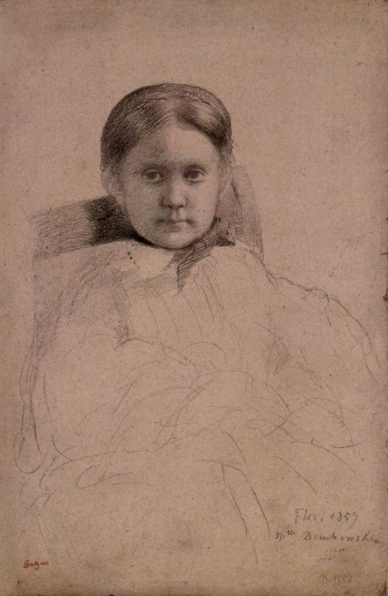 Edgar Degas. Portrait of Mademoiselle Dembowski