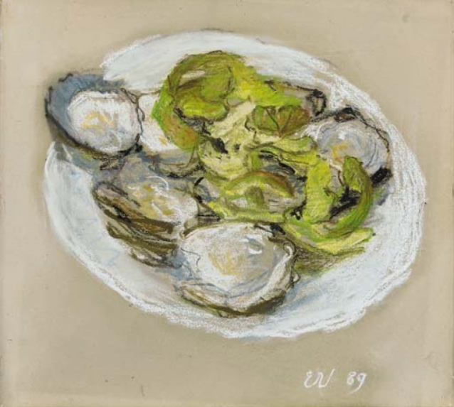 Jean Edouard Vuillard Les huîtres, 1889, 25×23 cm : Descriptif de l'œuvre