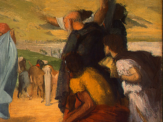 Edgar Degas. Alexander and Bucephalus 4 (fragment)