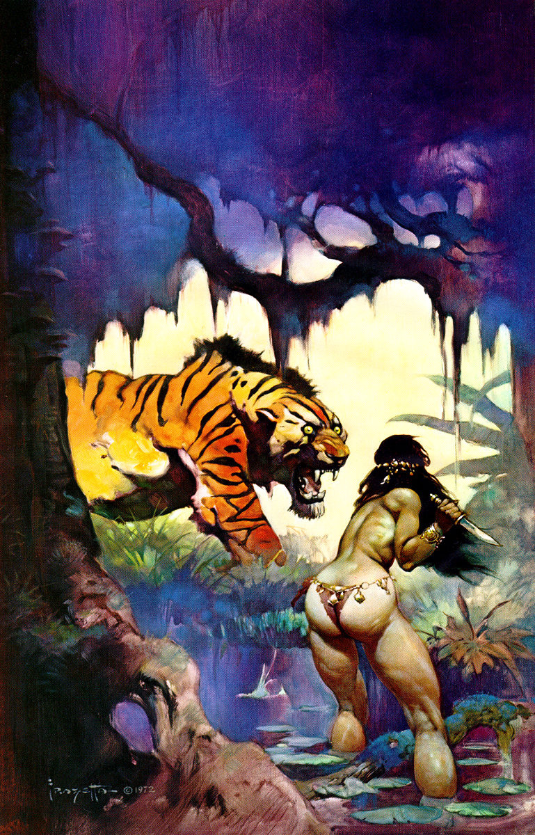 frank frazetta tiger