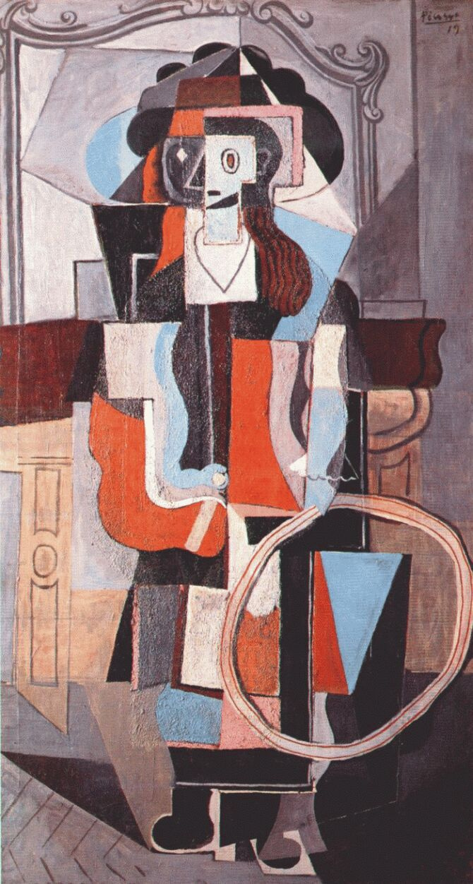 Pablo Picasso Girl With A Hoop 1919 79×142 Cm Descripción De La Obra Arthive 