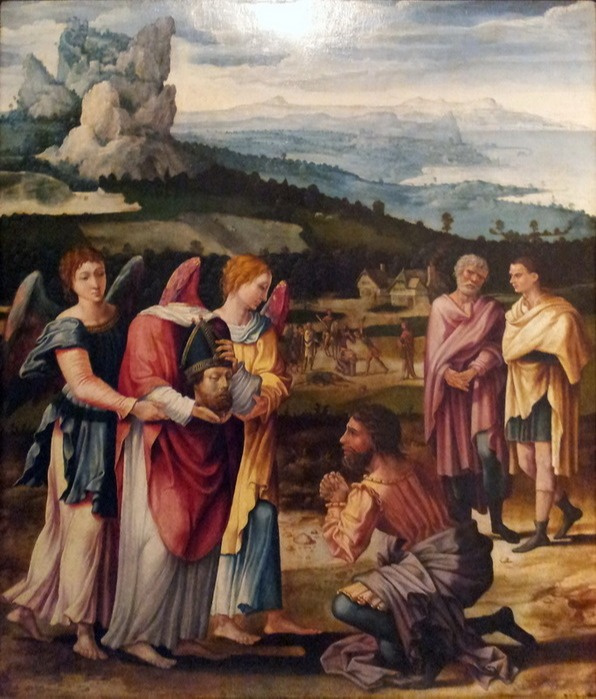 Lambert Lombard (1505-1566). The Miracle of the Beheaded Saint Dionysius (Saint Denis) Pan.