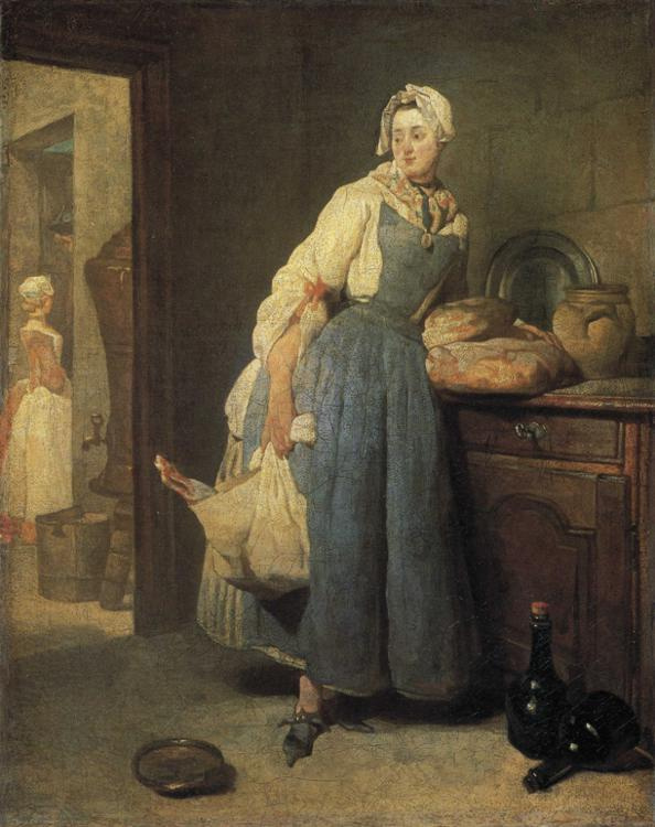 A peddler. The return from the market