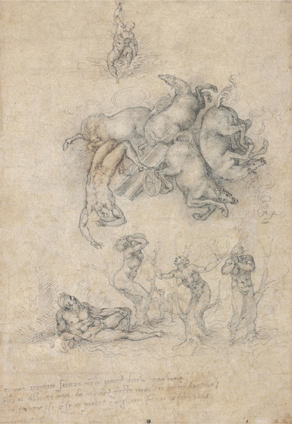 Michelangelo Buonarroti. The Fall Of Phaeton