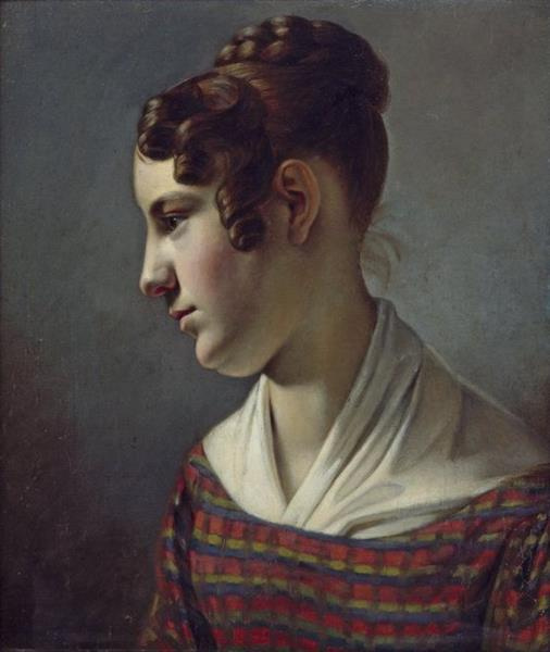 Theodor Leopold Weller. Portrait of a girl