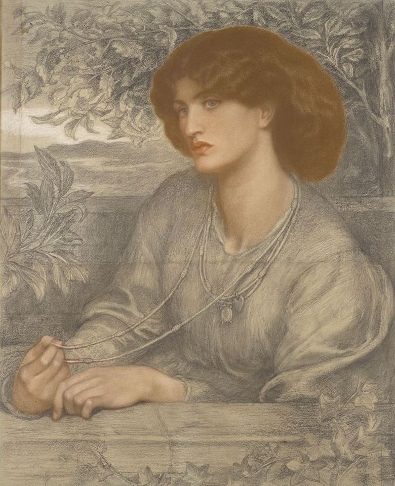 Portrait Of Jane Morris 1868 63 77 cm by Dante Gabriel Rossetti