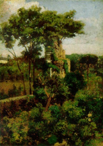 Francesco Paolo Michetti. Garden with ruins