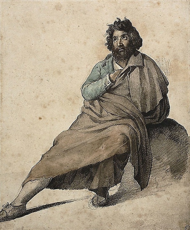 Théodore Géricault. Sitting italian peasant