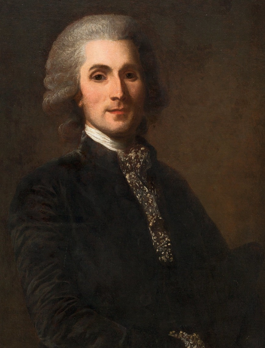 Alexander Roslin. Portrait of Claude François Martineau de Florian, son-in-law of Alexandre Roslin, married to Roslin's daughter Alexandrine Elisabeth Roslin