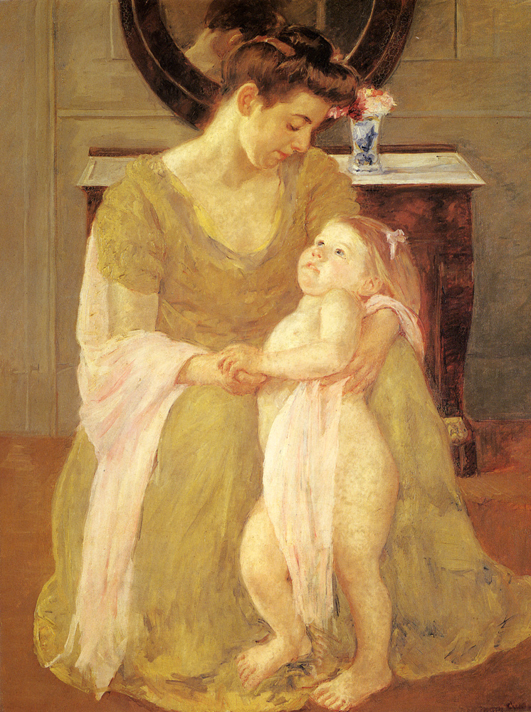 Mary Cassatt. Mother and child