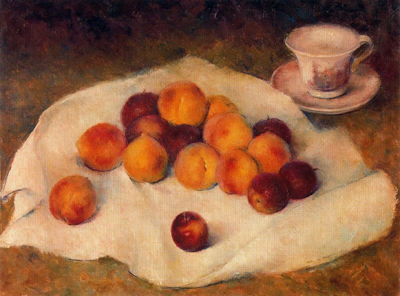 Картина с персиками