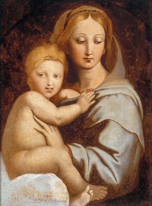 Jean Auguste Dominique Ingres. The Madonna and child