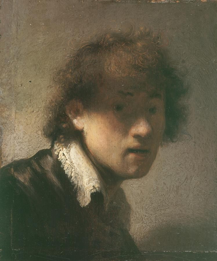 Rembrandt Harmenszoon van Rijn. Youthful self-portrait