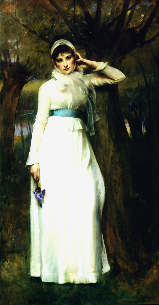 James Jabusa Shannon. Girl in white dress