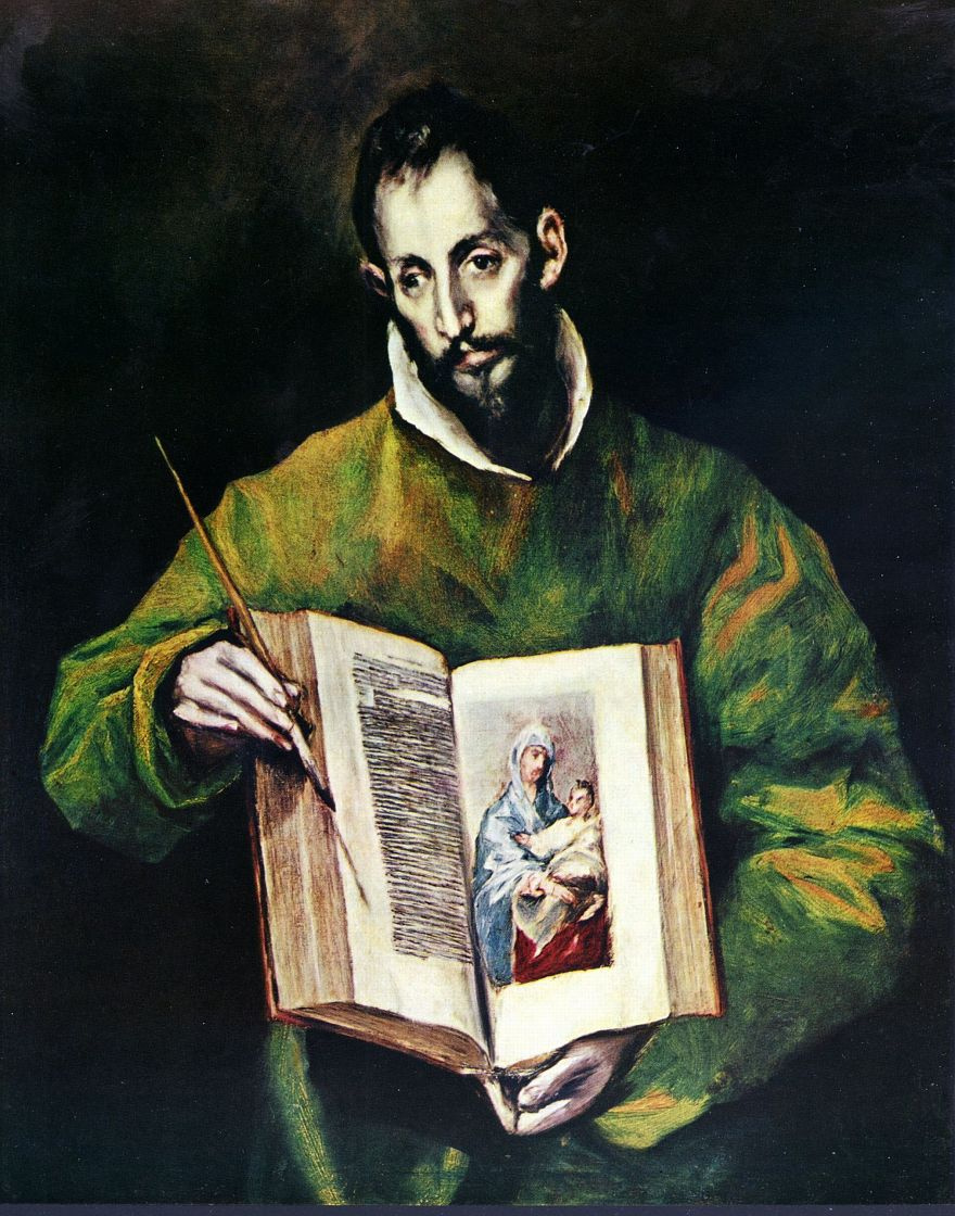 Domenico Theotokopoulos (El Greco). Saint Luke as a painter