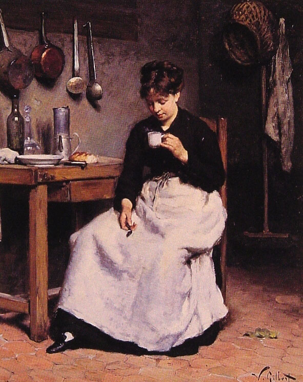Victor Gabriel Gilbert. A Cup of coffee