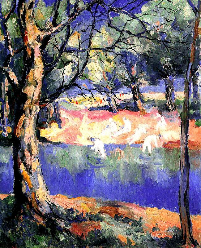 Kazimir Malevich. River in the forest