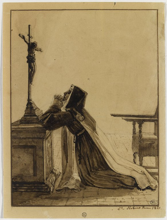 Louis Léopold Robert. Nun kneeling, praying