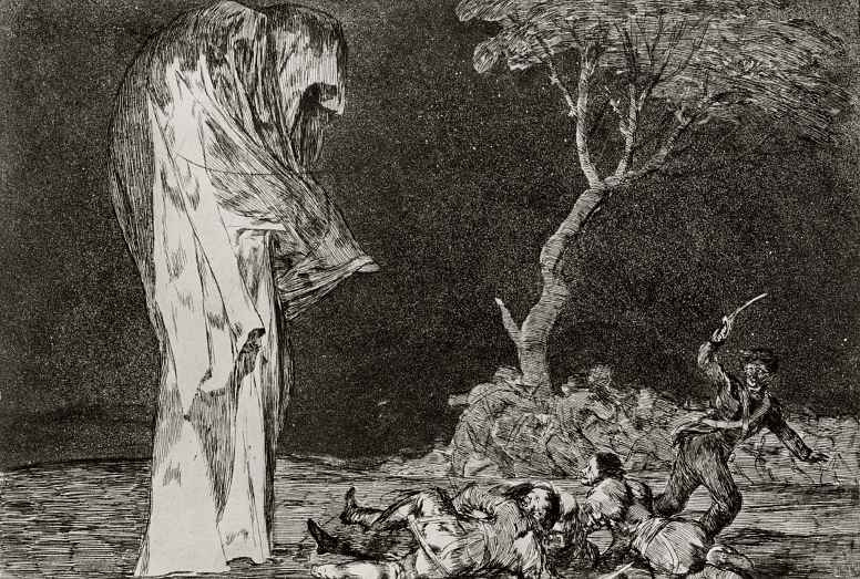 Francisco Goya. A series of "Disparates" worksheet 02: the Folly of fear