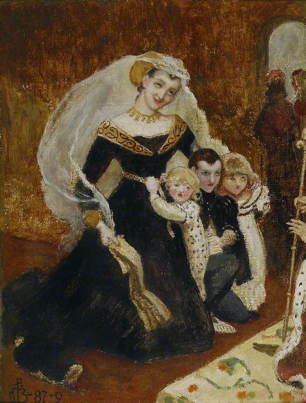 Lady elizabeth delme and her children картина