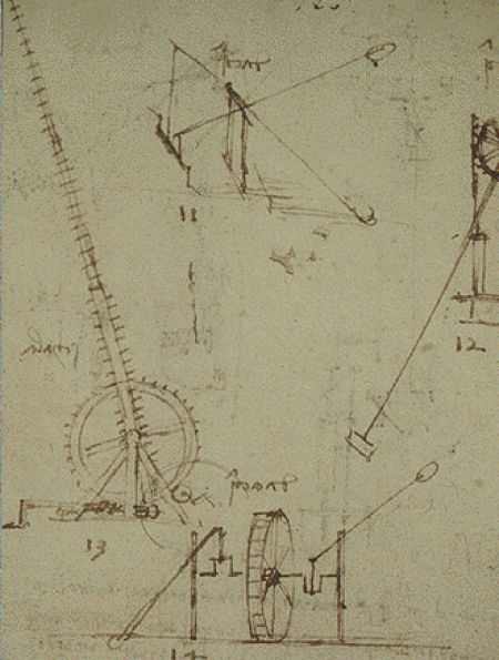 Леонардо да винчи чертежи механизмов