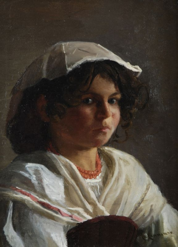 Michele Pietro Cammarano. Portrait of little girl