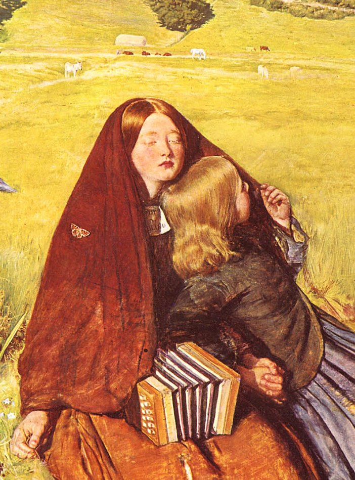 John Everett Millais. A blind girl. Fragment