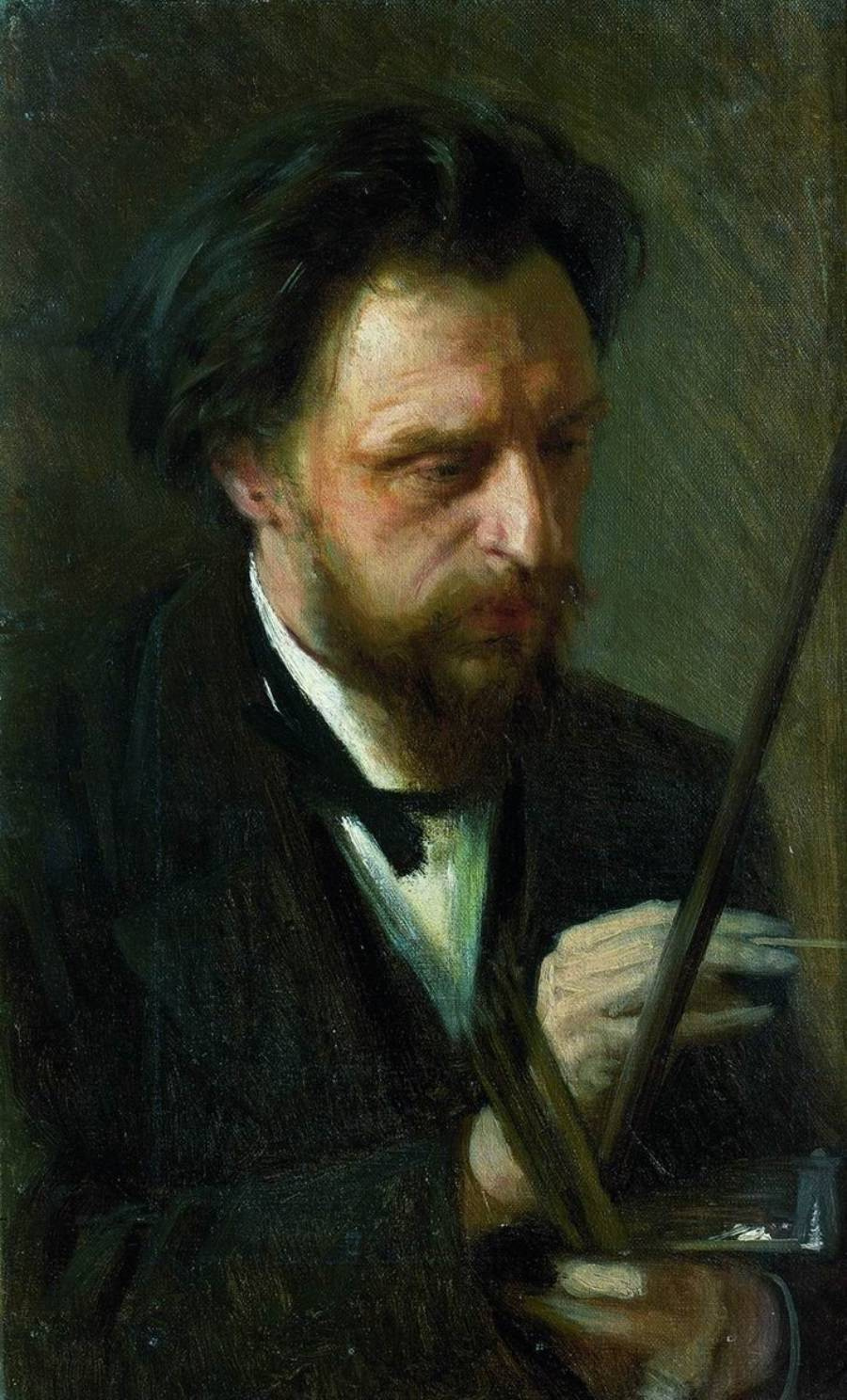 Ivan Nikolayevich Kramskoy. Portrait of the artist Grigory Grigorevich Myasoedov