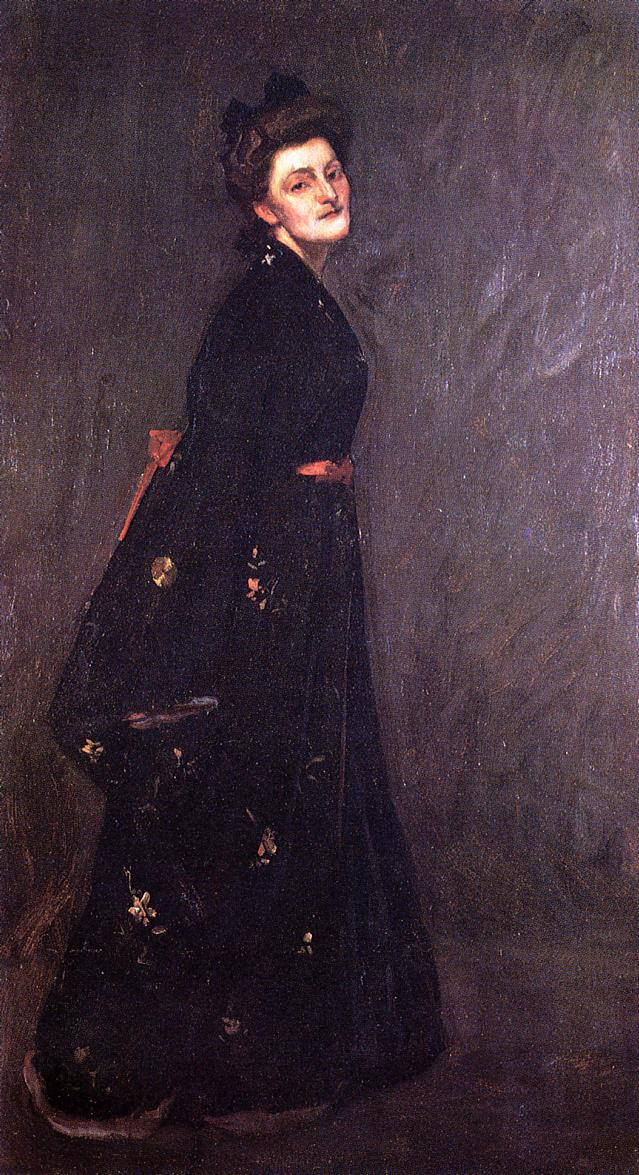 William Merritt Chase. Black kimono