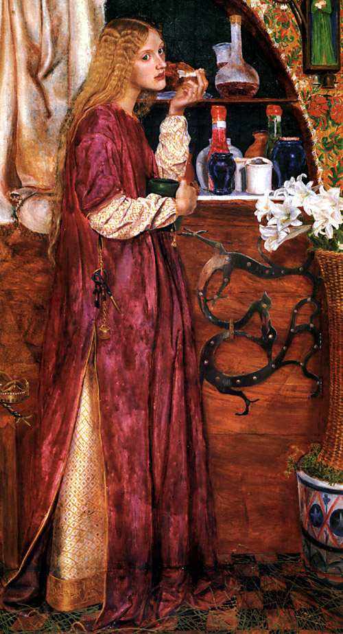 Valentine Princeps. The Queen eats bread and honey