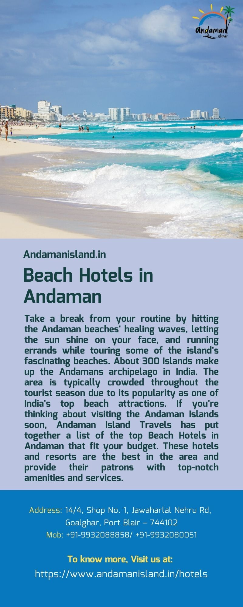 Andaman Islands. Beach Hotels in Andaman