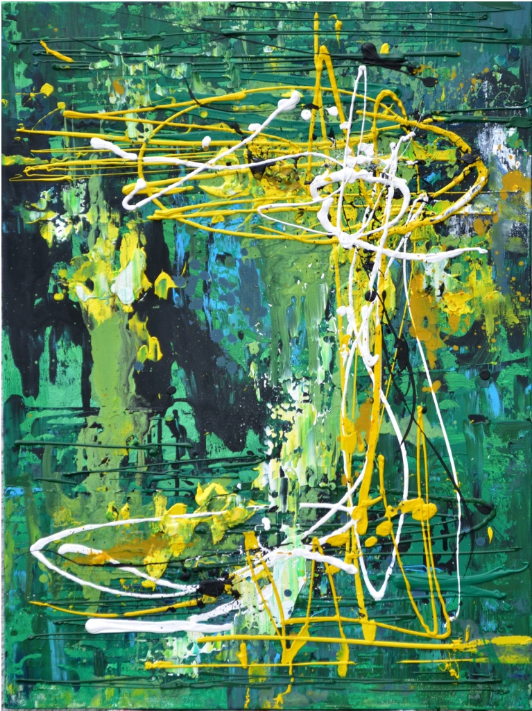 Tanya Vasilenko. "Green magic". Acrylic on canvas. Acrylic on Canvas.