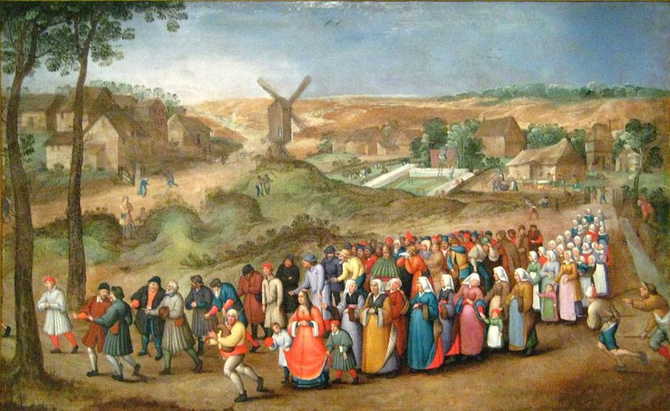 Peter Brueghel the Younger. Peasant wedding procession II