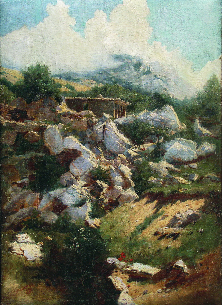 Nikolay Aleksandrovich Yaroshenko. Saklya in the mountains. 1884
