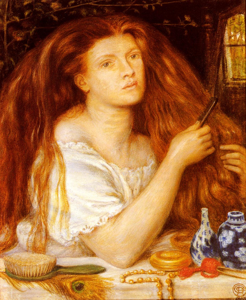 Dante Gabriel Rossetti. Golden hair. Hair woman