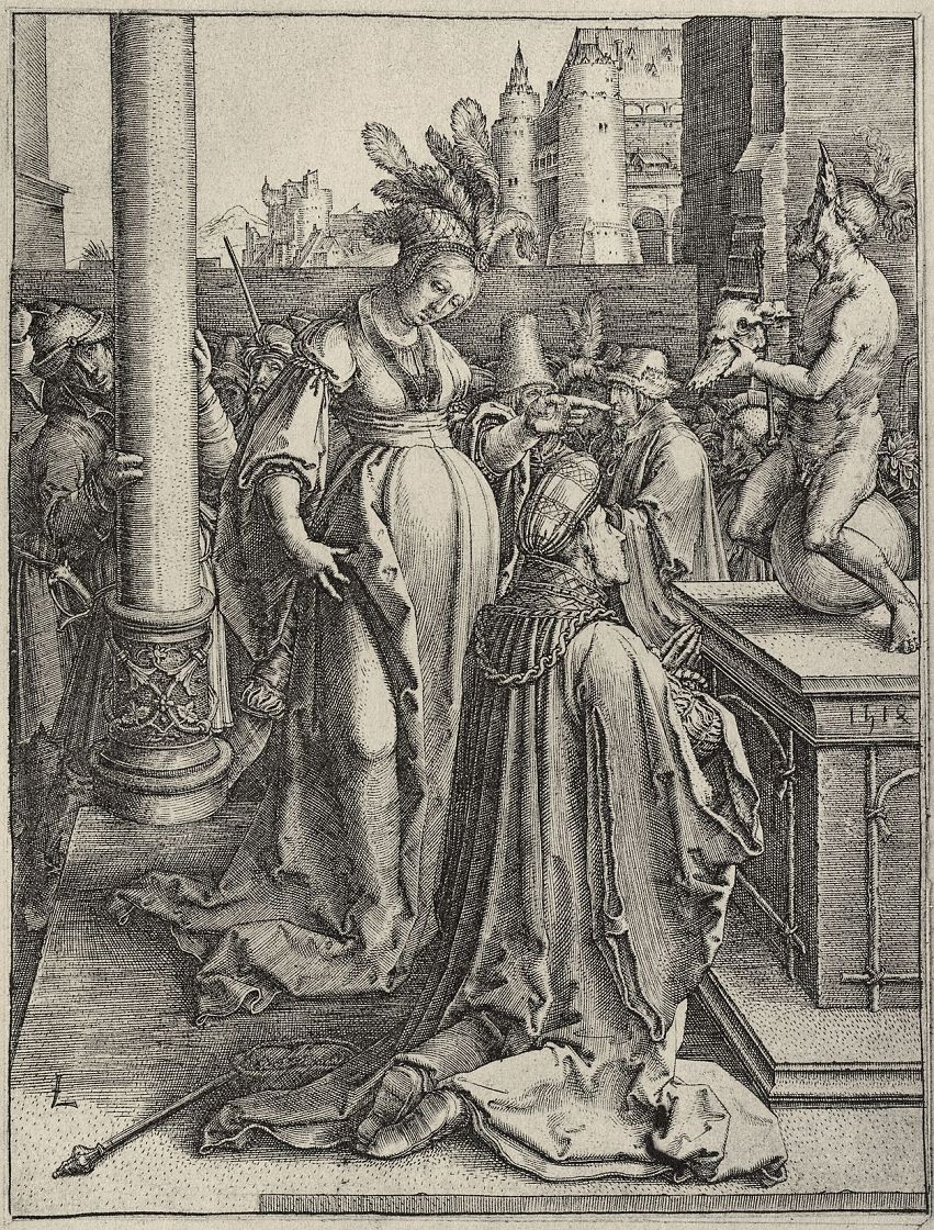 Lucas van Leiden (Luke of Leiden). The Idolatry Of Solomon