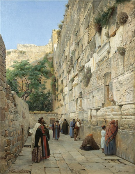Gustav Bauernfeind. The Wailing Wall, Jerusalem
