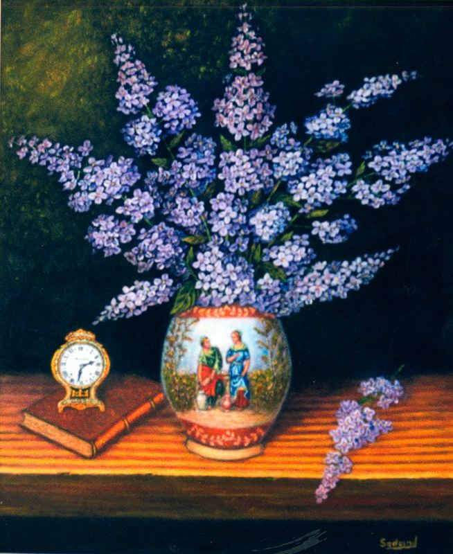 Francisco Sadornil Santamaria. A bouquet of lilacs