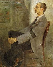 Portrait of the artist Walter Leiston