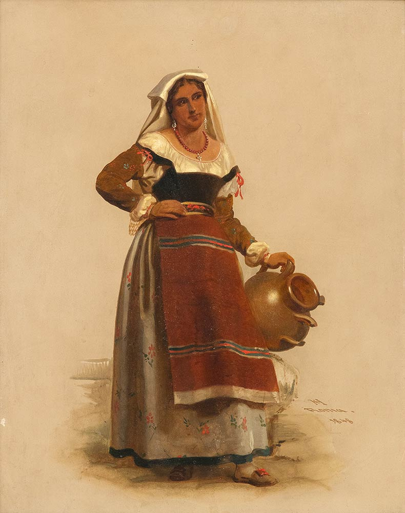 Unknown artist. Woman from Ciociaria with jug