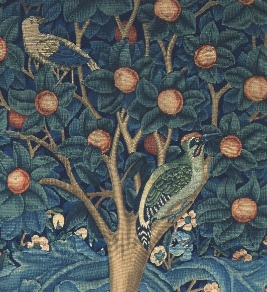 William Morris Print V&A Exhibition Poster Woodpecker 