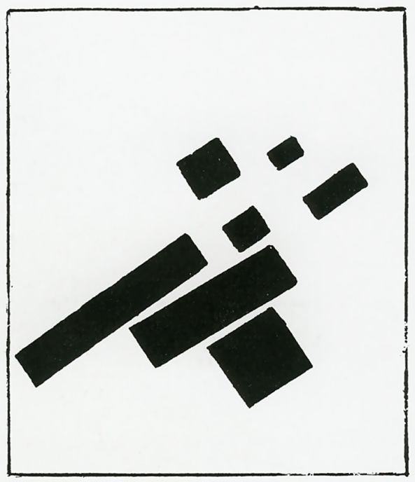 Kazimir Malevich. Lithograph from the album "Suprematism. 34 of drawing"