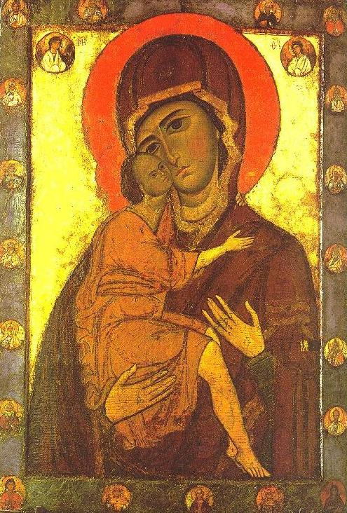 Icon Painting. Madonna The Belozerskaya