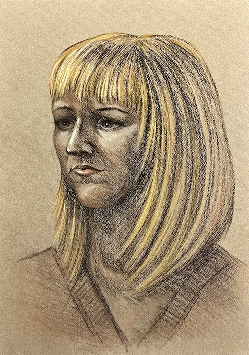Larissa Lukaneva. Portrait of a Female Sitter 3.
