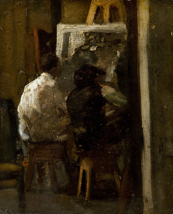 Michele Pietro Cammarano. Painters at the Easel