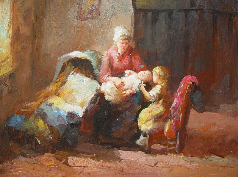 Windfeldt. Mother with children