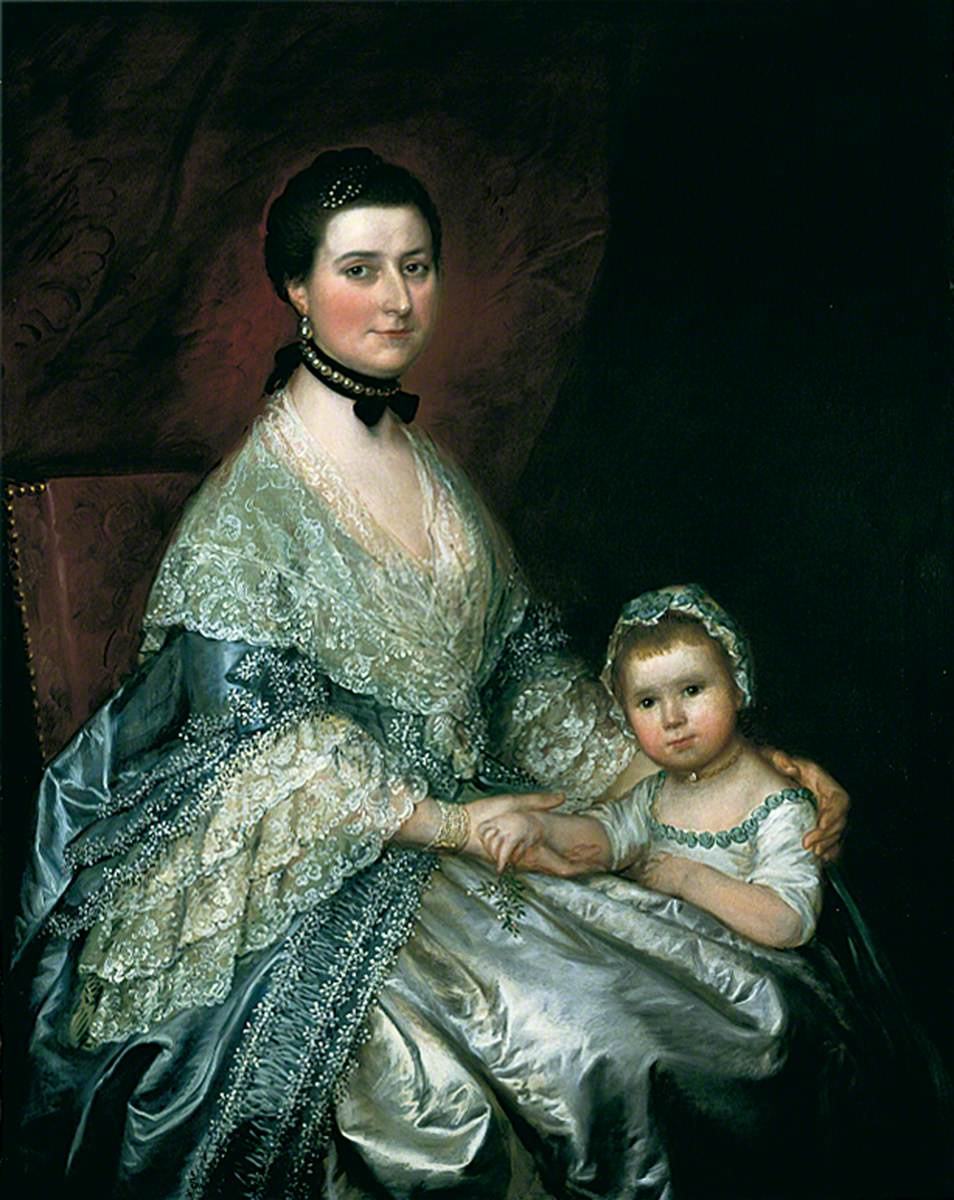 История и ее дочь. Томаса Гейнсборо (1727-1788). Thomas Gainsborough дочери. Thomas Gainsborough two daughters. Леди Демитреску и её Дочки.