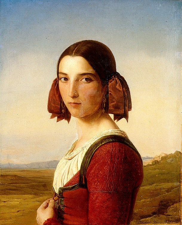 Louis Léopold Robert. Young girl from Sezze