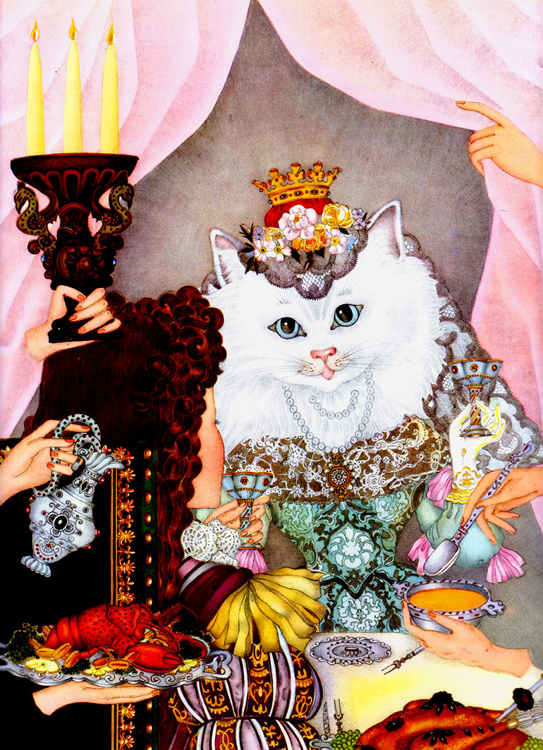 Адриен Сегюр иллюстрации принцесса кошка
